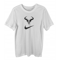 CAMISETA NIKE COURT RAFA NADAL - BRANCO/PRETO